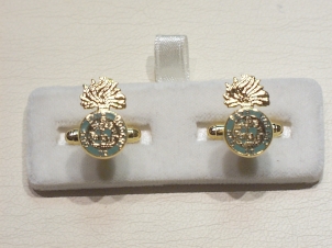 Northumberland Fusiliers enamelled cufflinks - Click Image to Close